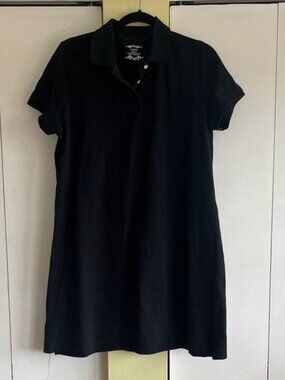 Izod Black Polo Shirt with Dark Green Trim
